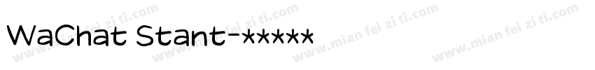 WaChat Stant字体转换